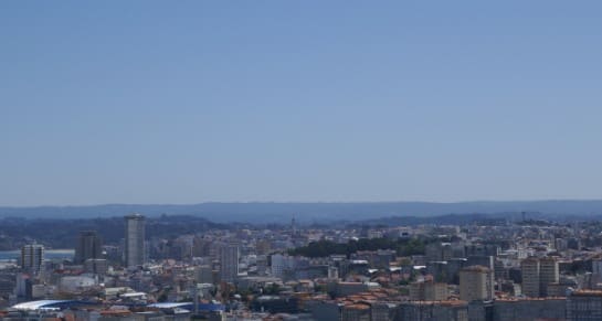 Vista del área metropolitana coruñesa